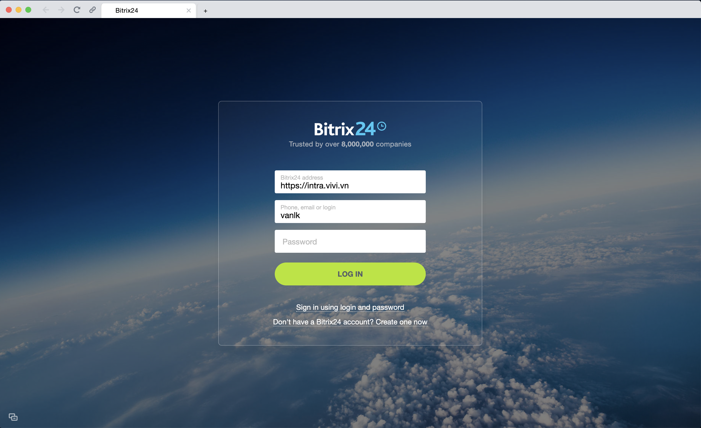 Bitrix24 login. Bitrix24 desktop. Сообщение об успешной авторизации. Статус успешной авторизации.